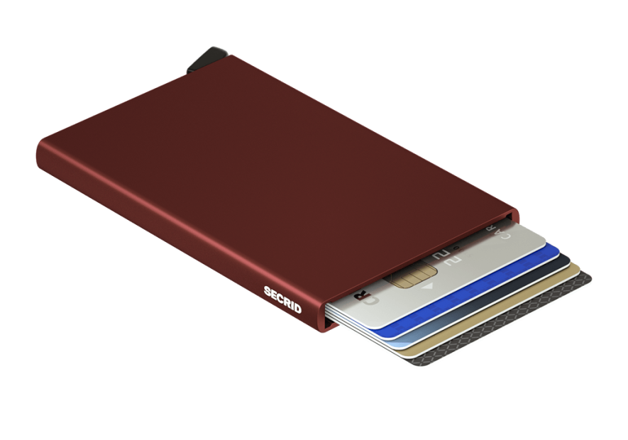 Secrid C - ALUMINIUM - BORDEAUX porte carte secrid cardprotector porte cartes
