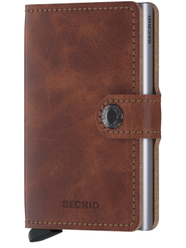 Secrid MV - CUIR DE VACHETTE - BROWN porte cartes mini wallet vintage porte cartes