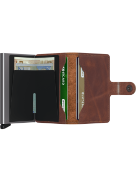 Secrid MV - CUIR DE VACHETTE - BROWN porte cartes mini wallet vintage porte cartes