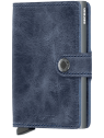 Secrid MV - CUIR DE VACHETTE - BLEU porte cartes mini wallet vintage porte-cartes