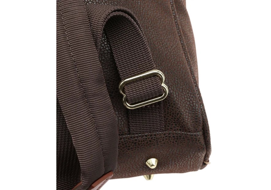 JUMP 4432NU - TEP ET CUIR - CHOCOLAT Sac a dos Sacs à mains