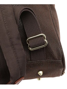 JUMP 4432NU - TEP ET CUIR - CHOCOLAT Sac a dos Sacs à mains