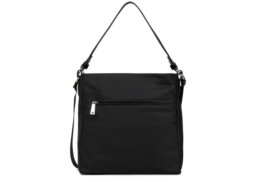 Lancaster 514-60 - POLYAMIDE - NOIR Basic Verni - Grand Sac Besace Sacs à mains