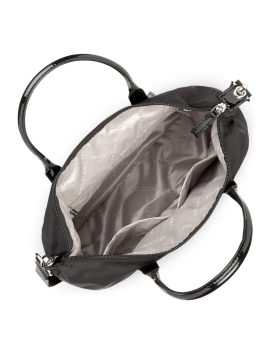 Lancaster 514-66 - POLYAMIDE - NOIR Basic Verni - Petit sac cabas main Sacs à mains