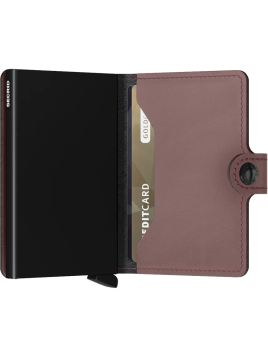 Secrid MM - CUIR DE VACHETTE - ROSE porte cartes miniwallet mm porte cartes