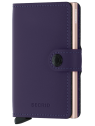 Secrid MM - CUIR DE VACHETTE - PURPLE porte cartes miniwallet mm porte-cartes