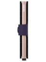 Secrid MM - CUIR DE VACHETTE - PURPLE porte cartes miniwallet mm porte-cartes