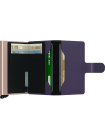 Secrid MM - CUIR DE VACHETTE - PURPLE porte cartes miniwallet mm porte-cartes