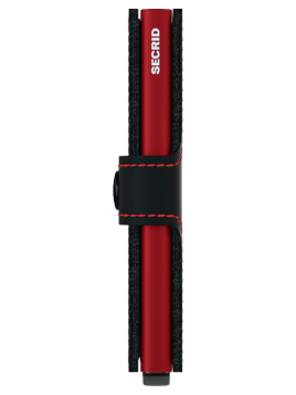 Secrid MM - CUIR DE VACHETTE - BLACK/RE porte cartes miniwallet mm porte cartes