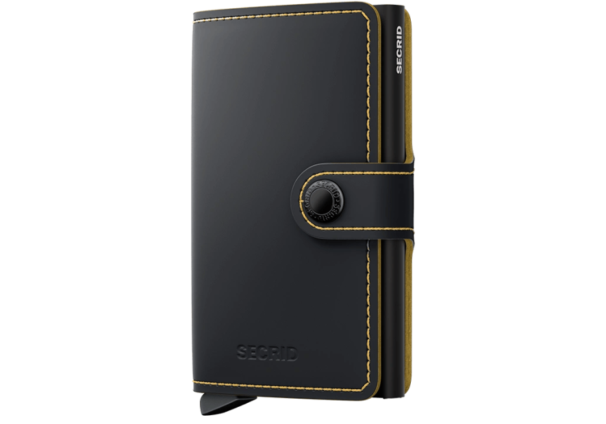 Secrid MM - CUIR DE VACHETTE - BLACK/OC porte cartes miniwallet mm porte cartes