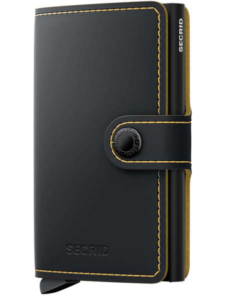 Secrid MM - CUIR DE VACHETTE - BLACK/OC porte cartes miniwallet mm porte cartes
