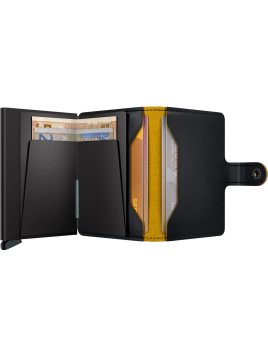 Secrid MM - CUIR DE VACHETTE - BLACK/OC porte cartes miniwallet mm porte cartes