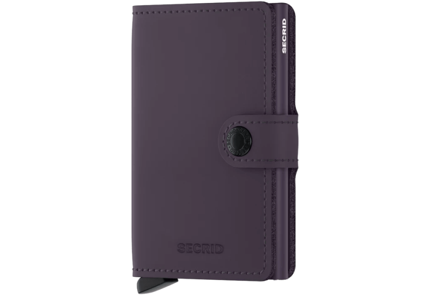 Secrid MM - CUIR DE VACHETTE - DARK/PUR porte cartes miniwallet mm porte cartes