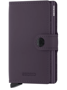 Secrid MM - CUIR DE VACHETTE - DARK/PUR porte cartes miniwallet mm porte cartes