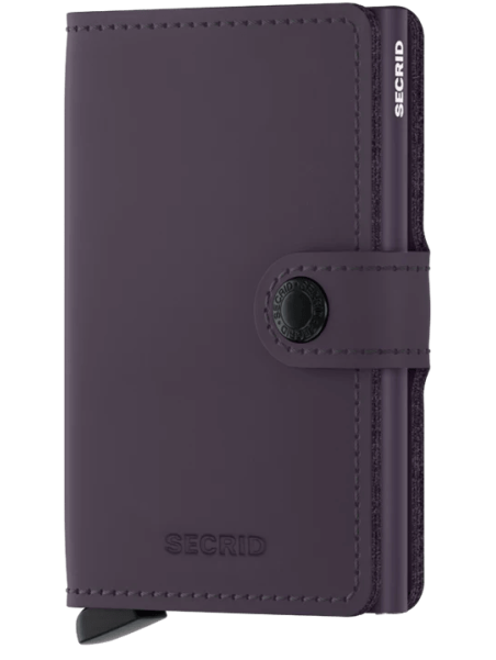 Secrid MM - CUIR DE VACHETTE - DARK/PUR porte cartes miniwallet mm porte cartes