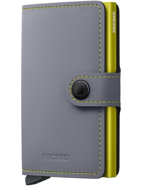 Secrid MM - CUIR DE VACHETTE - GREY/LIM porte cartes miniwallet mm porte cartes