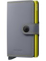 Secrid MM - CUIR DE VACHETTE - GREY/LIM porte cartes miniwallet mm porte-cartes