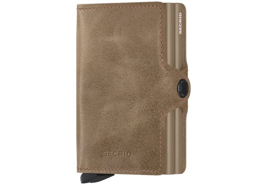 Secrid TV - CUIR DE VACHETTE - TAUPE porte cartes porte cartes