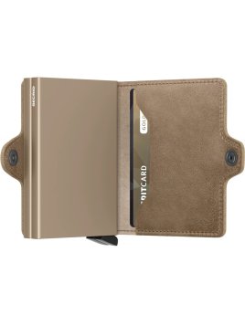 Secrid TV - CUIR DE VACHETTE - TAUPE porte cartes porte cartes