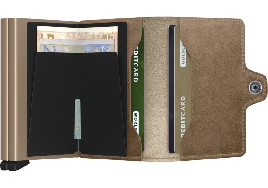 Secrid TV - CUIR DE VACHETTE - TAUPE porte cartes porte cartes