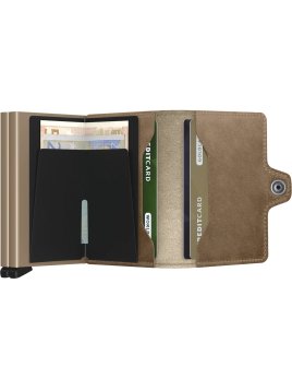 Secrid TV - CUIR DE VACHETTE - TAUPE porte cartes porte cartes