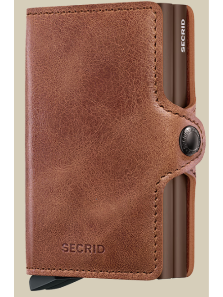 Secrid TV - CUIR DE VACHETTE - COGNAC/B porte cartes porte cartes