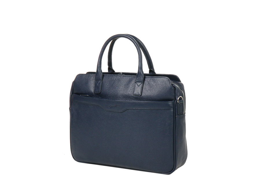 Gerard Henon 16233 - CUIR DE VACHETTE - MARIN Porte-ordinateur