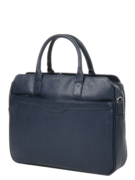 Gerard Henon 16233 - CUIR DE VACHETTE - MARIN Porte-ordinateur sac-business