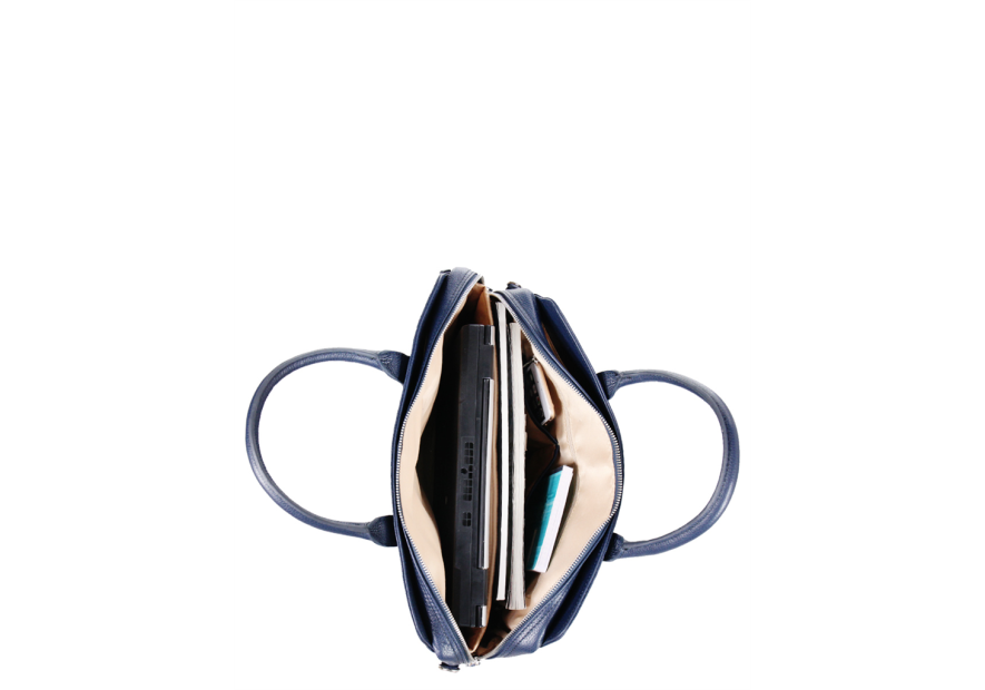 Gerard Henon 16233 - CUIR DE VACHETTE - MARIN Porte-ordinateur