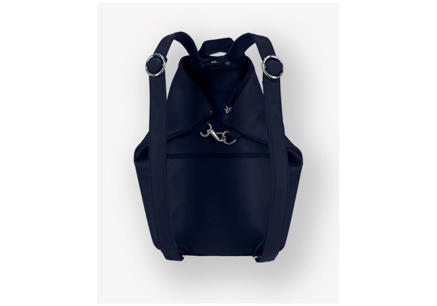 Les Ateliers Foures B418 - CUIR DE VACHETTE - NUIT fourès-baroudueuse-sac à dos triangle m Sacs à mains