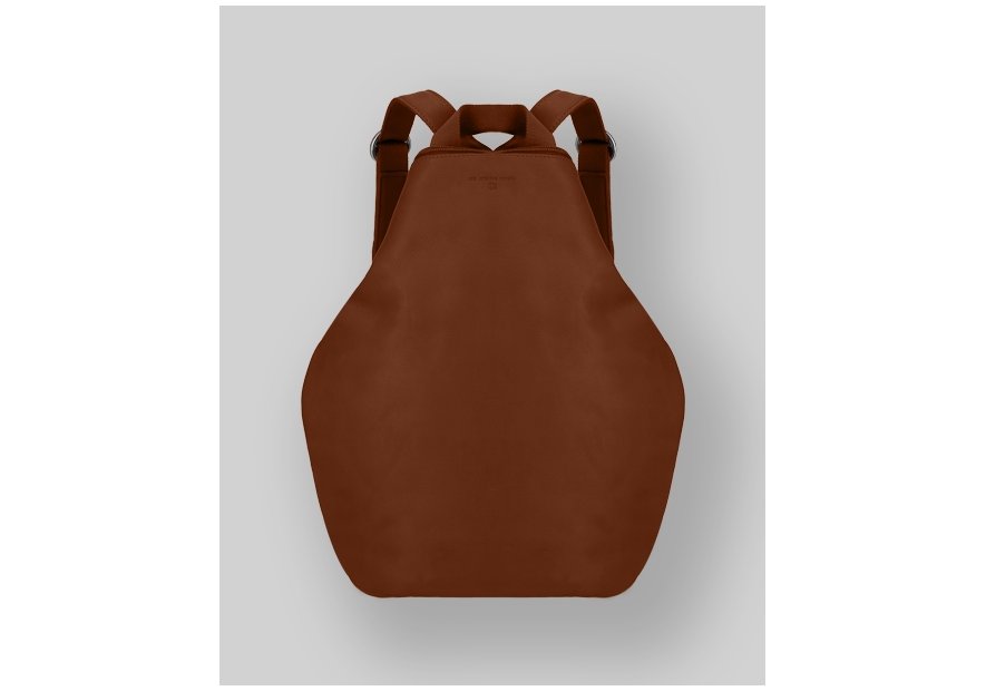 Les Ateliers Foures B418 - CUIR DE VACHETTE - FAUVE fourès-baroudueuse-sac à dos triangle m Sacs à mains