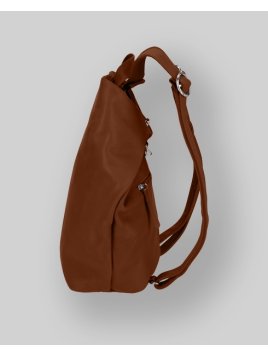 Les Ateliers Foures B418 - CUIR DE VACHETTE - FAUVE fourès-baroudueuse-sac à dos triangle m Sacs à mains