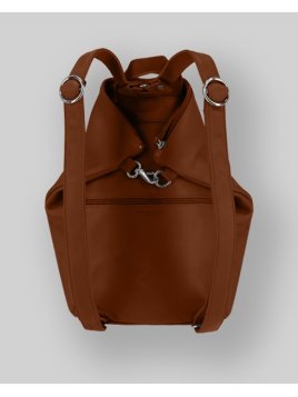 Les Ateliers Foures B418 - CUIR DE VACHETTE - FAUVE fourès-baroudueuse-sac à dos triangle m Sacs à mains