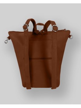 Les Ateliers Foures B418 - CUIR DE VACHETTE - FAUVE fourès-baroudueuse-sac à dos triangle m Sacs à mains