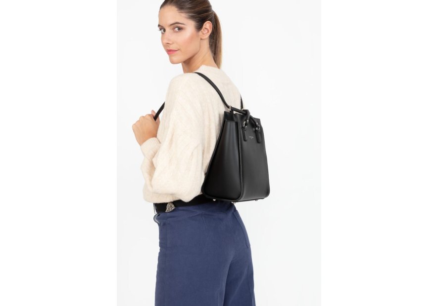 Lancaster 437-21 - REFENTE CUIR VACH. - NO shopping sac à dos smooth lancaster shopping