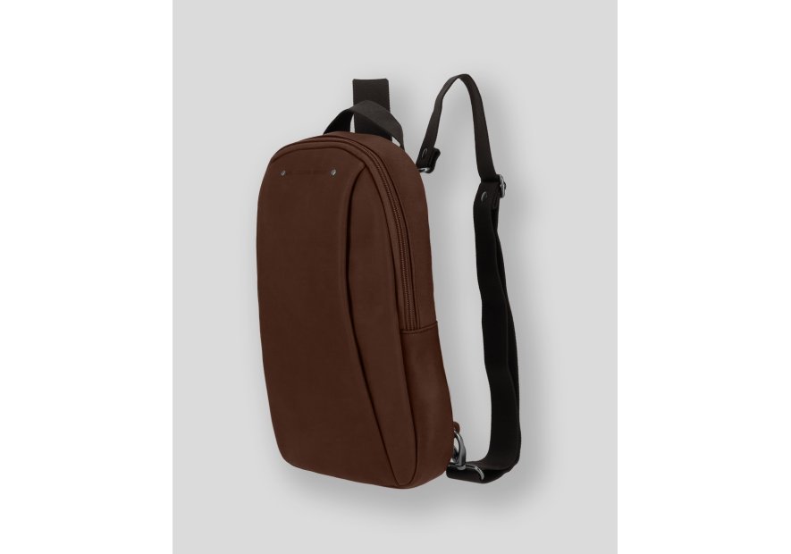 Les Ateliers Foures 9218 - CUIR DE VACHETTE - COGNAC sac à dos oval baroudeur Sac business