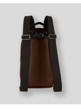 Les Ateliers Foures 9218 - CUIR DE VACHETTE - COGNAC sac à dos oval baroudeur Sac business