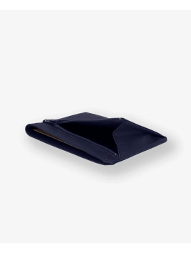 Les Ateliers Foures 944 - CUIR DE VACHETTE - MARINE porte papiers plat baroudeur centaure porte cartes