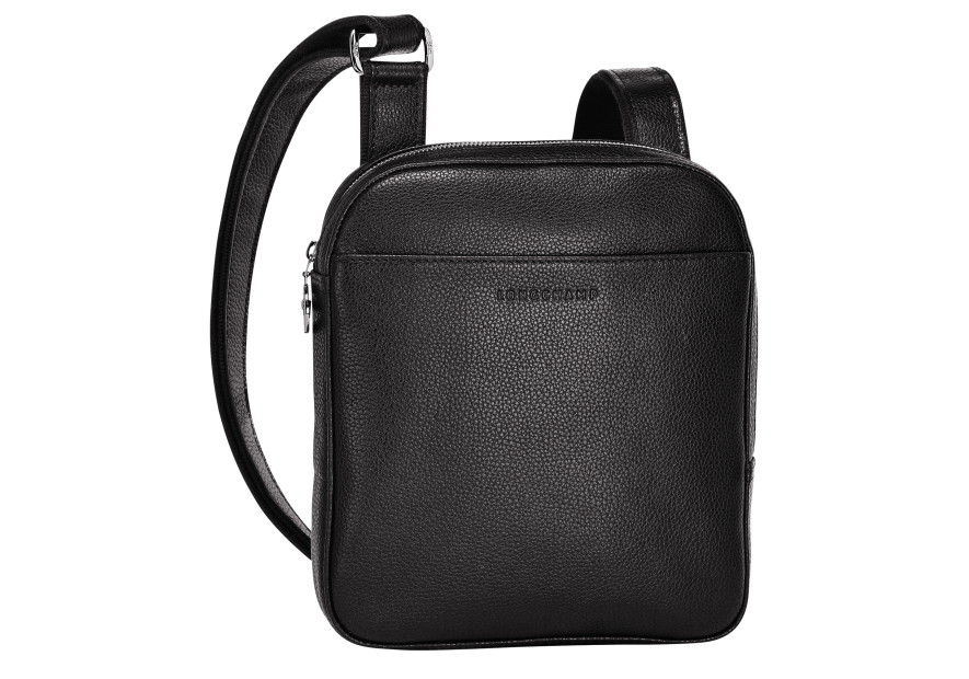 Longchamp 1712021 - CUIR DE VACHETTE - NOI longchamp-le foulonné-sac homme zip sac h zip