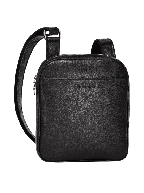 Longchamp 1712021 - CUIR DE VACHETTE - NOI longchamp-le foulonné-sac homme zip sac-h-zip