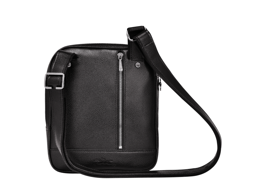 Longchamp 1712021 - CUIR DE VACHETTE - NOI longchamp-le foulonné-sac homme zip sac h zip