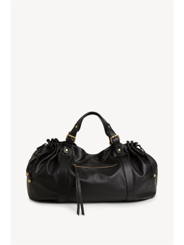 Gerard Darel 36H/410 - CUIR DE VEAU - NOIR sac porté main 36h gérard darel classic Sacs à mains