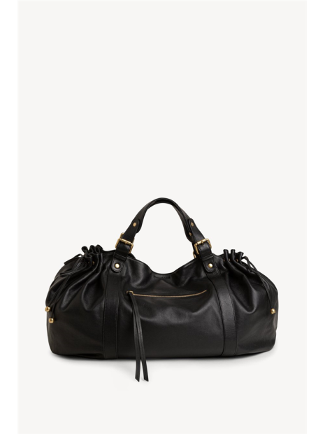 Gerard Darel 36H/410 - CUIR DE VEAU - NOIR sac porté main 36h gérard darel classic sacs-a-mains