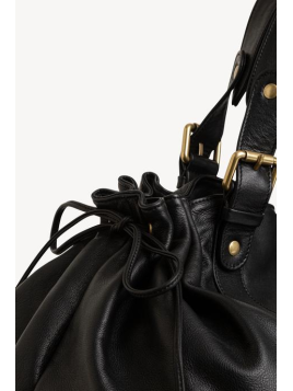 Gerard Darel 36H/410 - CUIR DE VEAU - NOIR sac porté main 36h gérard darel classic Sacs à mains