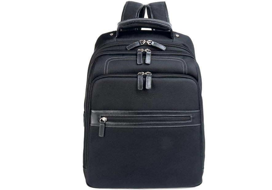 Gerard Henon 2306 - NYLON ET CUIR - NOIR sac dos ordinateur newstyl Sac business