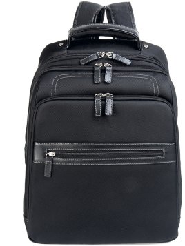 Gerard Henon 2306 - NYLON ET CUIR - NOIR sac dos ordinateur newstyl Sac business