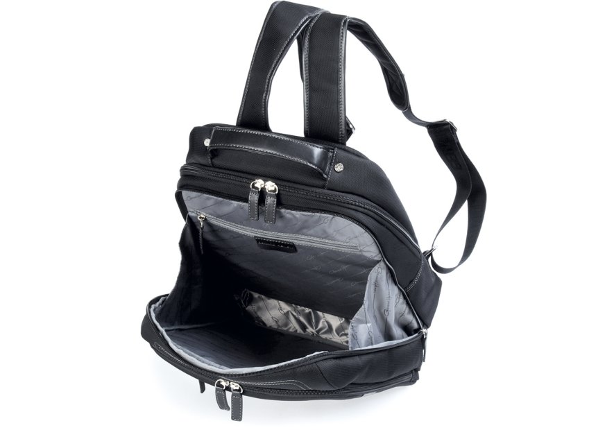 Gerard Henon 2306 - NYLON ET CUIR - NOIR sac dos ordinateur newstyl Sac business