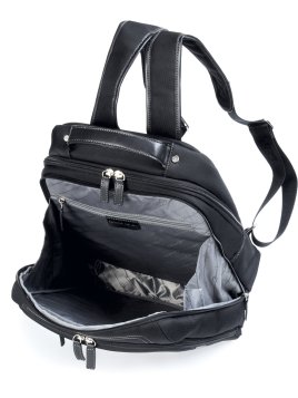 Gerard Henon 2306 - NYLON ET CUIR - NOIR sac dos ordinateur newstyl Sac business