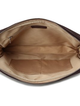 Gerard Henon 16244 - CUIR DE VACHETTE - CHOCO twist porte documets xs Sac business