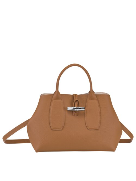 Longchamp 10058/HPN - CUIR DE VACHETTE - N Sac porté main M - Roseau sacs-a-mains